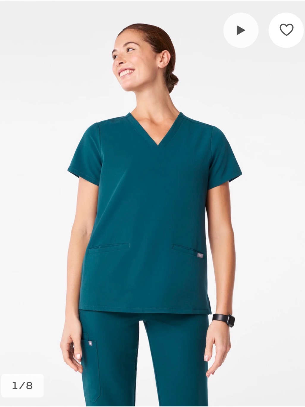 Figs Casma Three Pocket Scrub Top